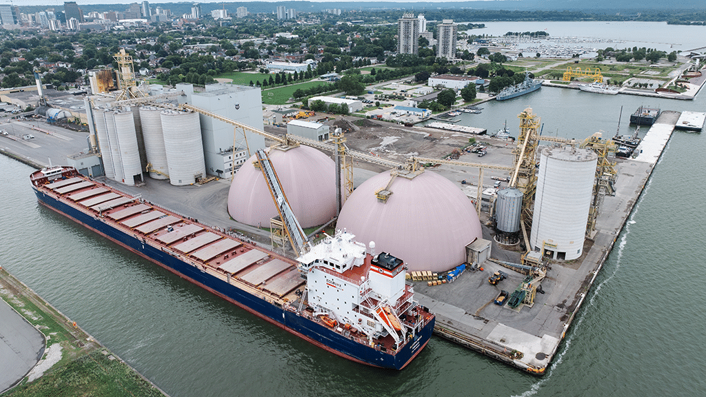 Parrish & Heimbecker facility at the Port of Hamilton.